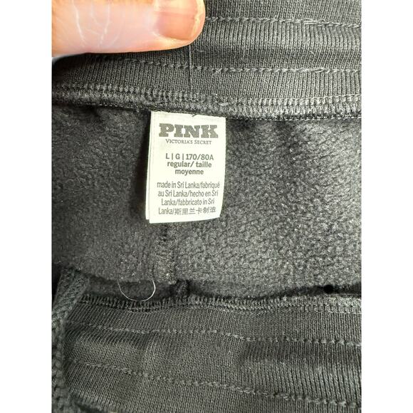 Pink Women’s Sweatpants sz L Wide Leg Drawstring #H154 - Picture 6 of 7